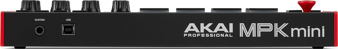 AKAI MPK Mini MK3 - MIDI/USB Keyboard Controller (Schwarz/Rot)