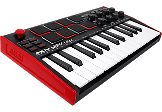 AKAI MPK Mini MK3 - MIDI/USB Keyboard Controller (Schwarz/Rot)