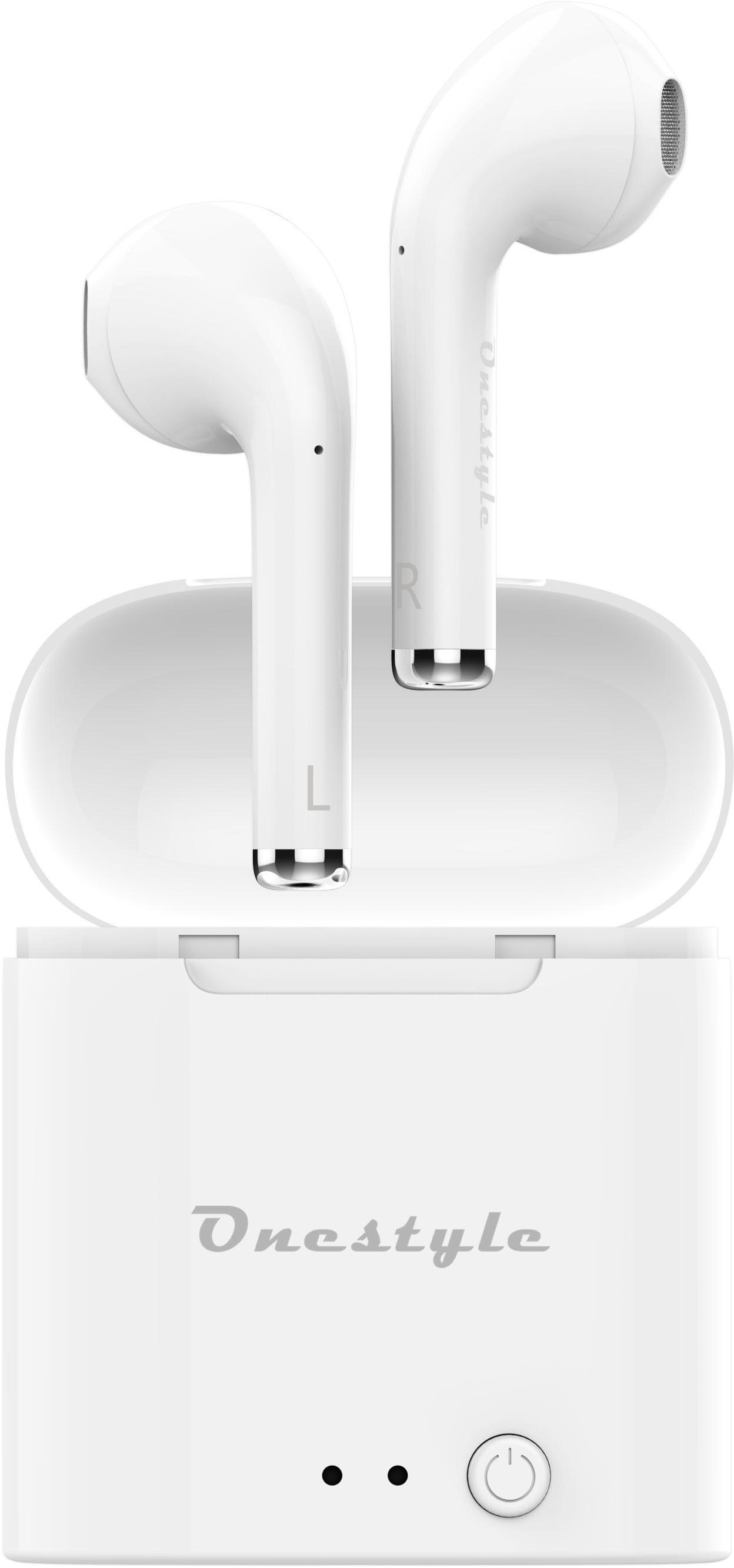 ONESTYLE TWS-BT-V7 plus, In-ear Kopfhörer Bluetooth Weiß