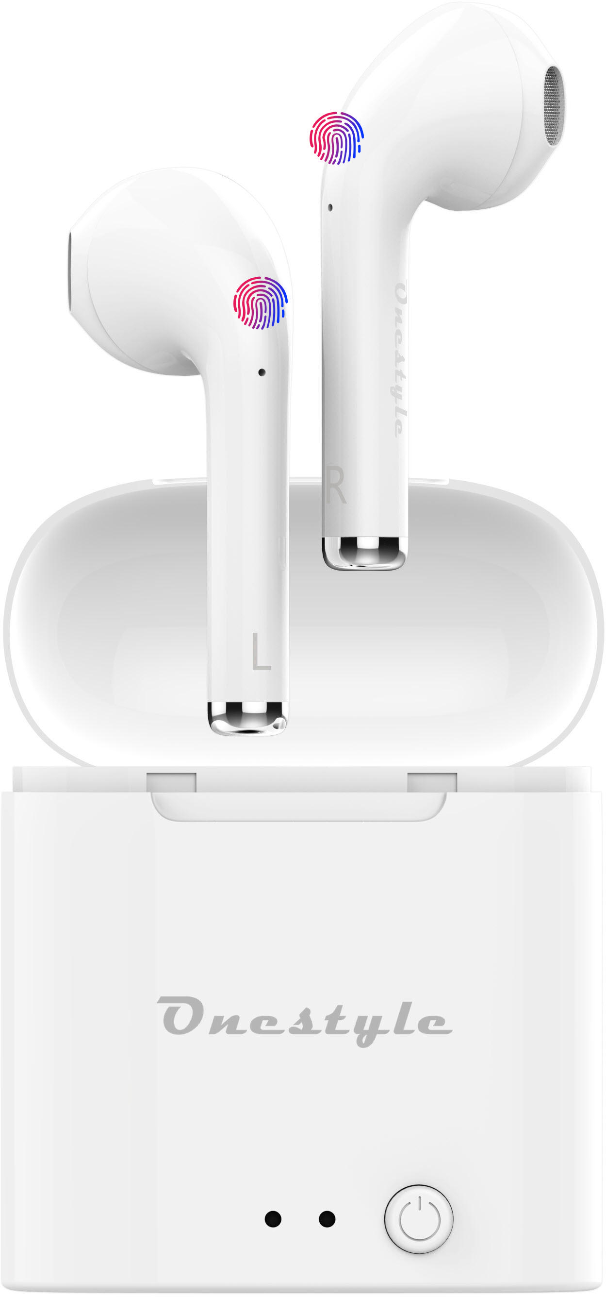 Kopfhörer plus, Weiß TWS-BT-V7 TECHNOLOGY Bluetooth CORN In-ear