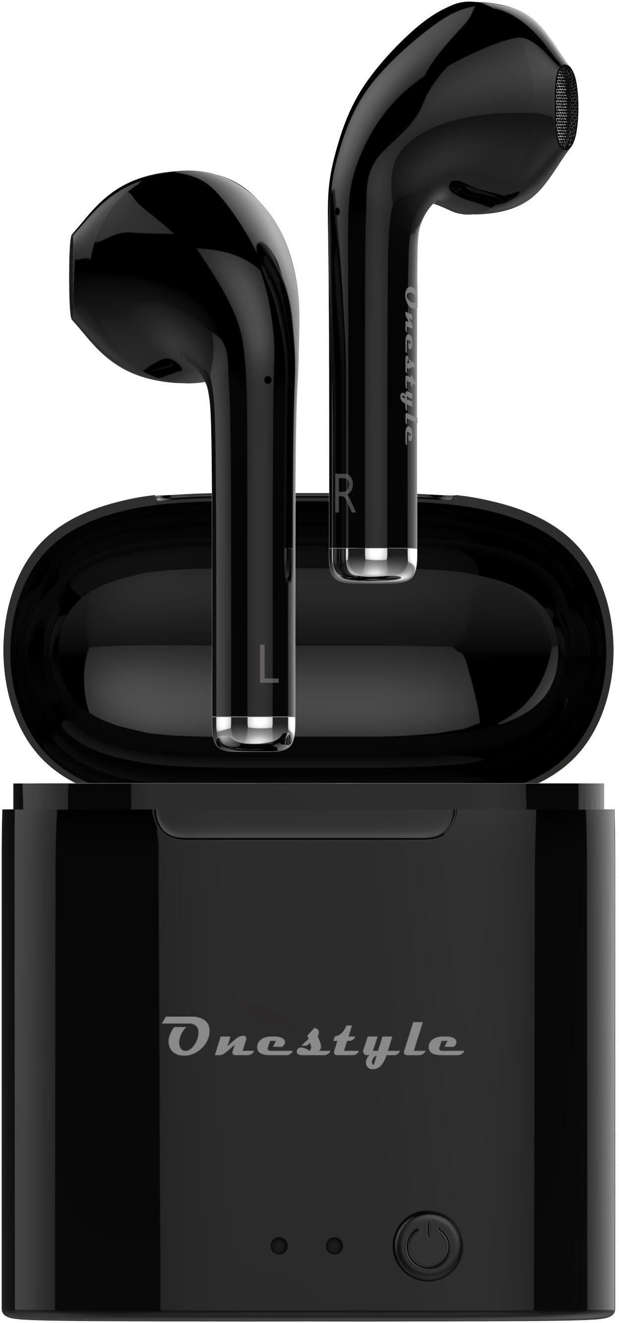 ONESTYLE TWS-BT-V7 plus, In-ear Kopfhörer Bluetooth Schwarz