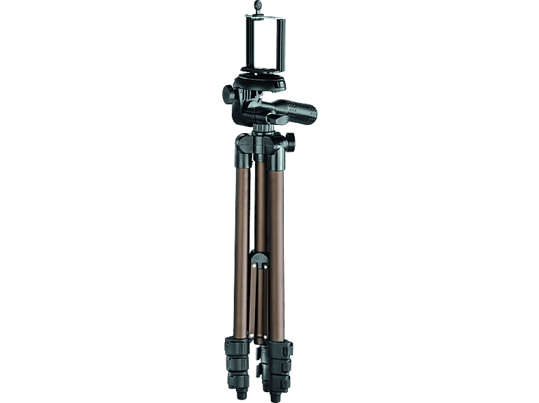 ISY IPT-1065 Dreibein Stativ, Schwarz/Braun, Höhe offen bis 1065 mm