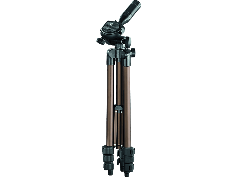 ISY IPT-1065 Dreibein Stativ, Schwarz/Braun, Höhe offen bis 1065 mm