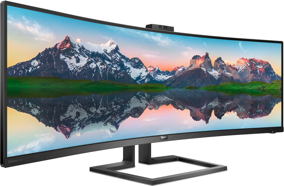 PHILIPS 498P9 Curved 49 Zoll  2K UltraWide QHD  Monitor  4 ms Reaktionszeit  