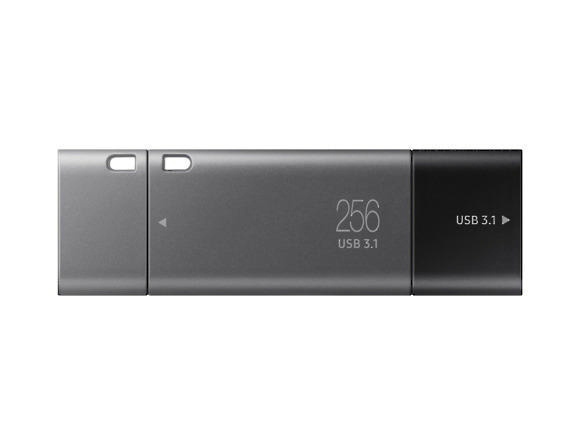 USB-Stick, 256 MB/s, Duo SAMSUNG GB, Plus Schwarz 400