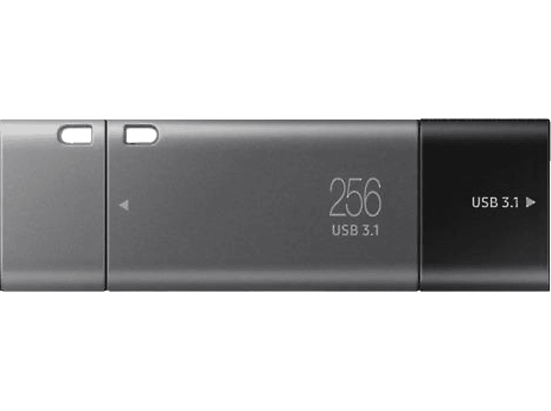 256 USB-Stick, SAMSUNG MB/s, Duo 400 Schwarz GB, Plus