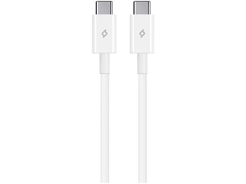 TTEC 2DK36B  USB-C - USB-C 120cm 65W PD/QC Hızlı Şarj/Data Kablosu Beyaz  Beyaz