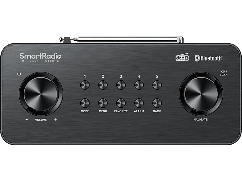 Kenwood Smart-Radio CRST100SB mit DAB+, Internetradio, UKW, Bluetooth, USB, Farbdisplay, schwarz; Internet Radio — Foto 2 von 2