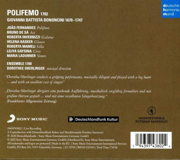 Ensemble 1700, VARIOUS - Polifemo  - (CD)