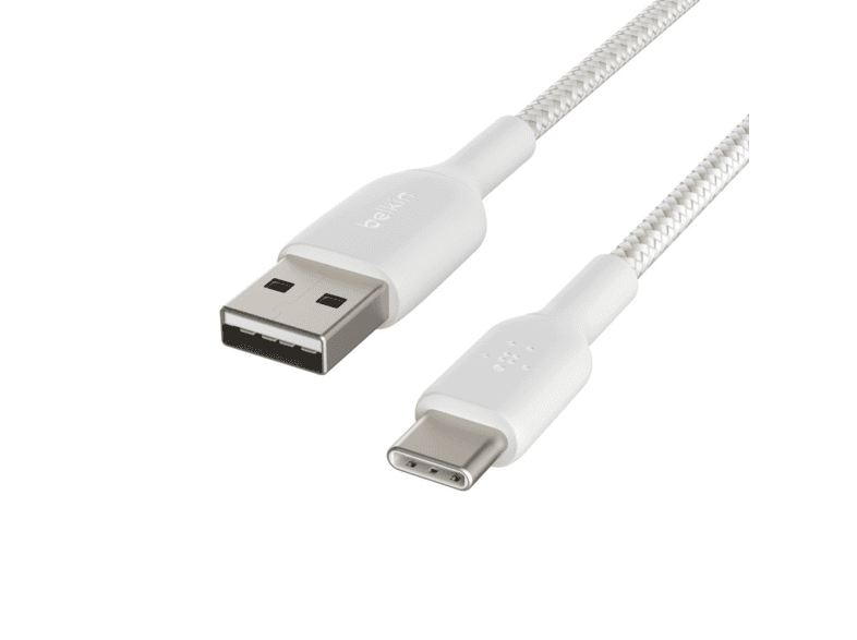 belkin cab002bt1mwh type c orgulu 1m data ve hizli sarj kablosu beyaz