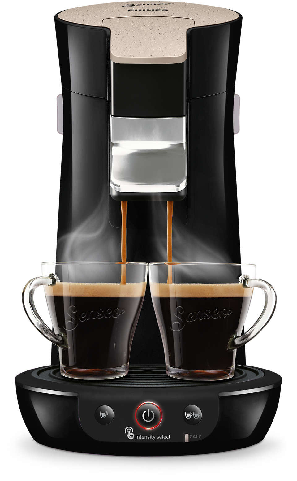 PHILIPS HD6562/32 Senseo Viva Café Eco Padmaschine, Nougat