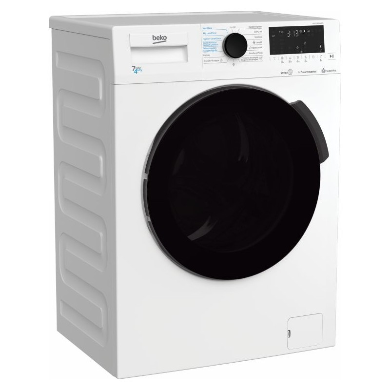 Lavadora Secadora Beko 7716 dsw btr clase 7+4 kg 1400rpm steamcure 7kg 4 independiente blanco lavasecadora 74kg htv7716dsw 7kg4kg 7716dsw 7 1.400