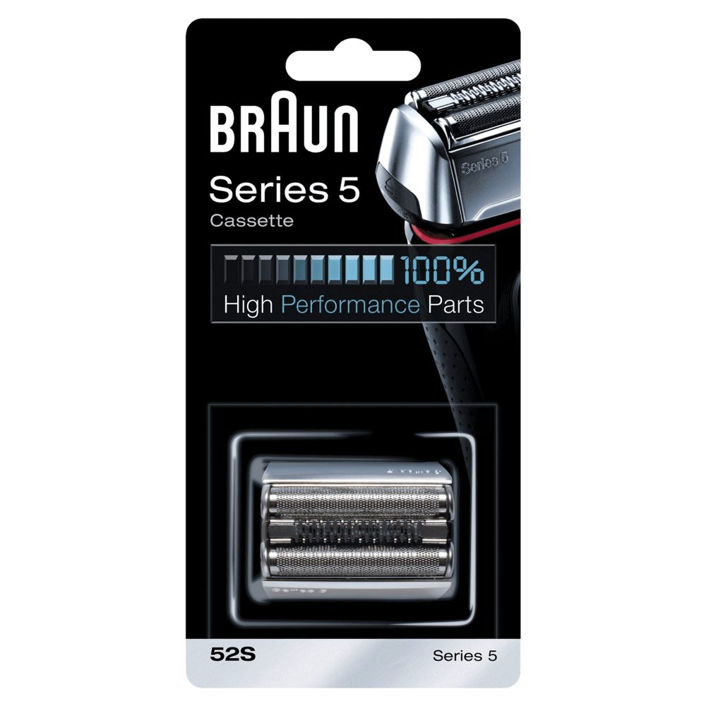 Cabezal De Recambio - Braun, Series 5 52S Para Afeitadora Eléctrica Hombre, Plata