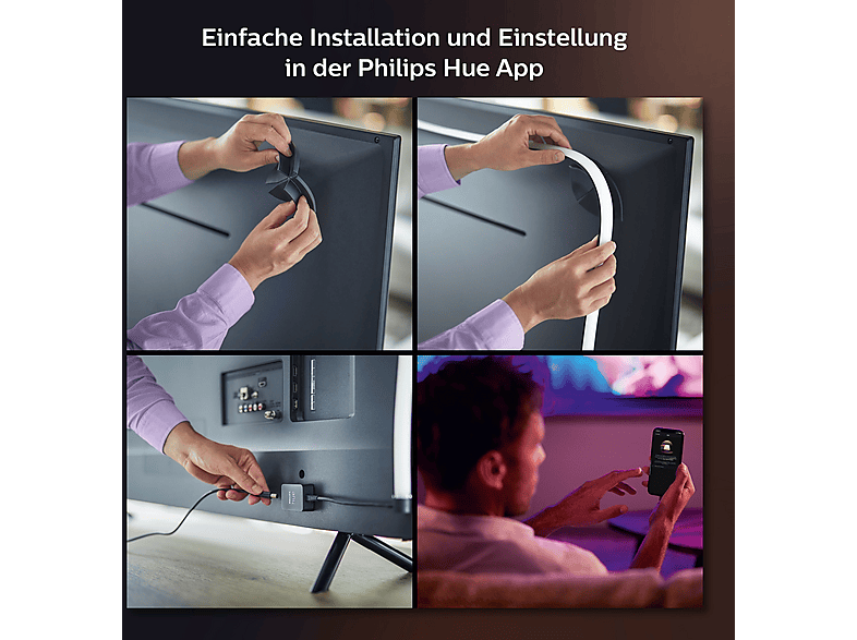 Philips Hue Play Gradient LED LightStrip 55 Zoll TV; LED Streifen — Foto 4 von 5