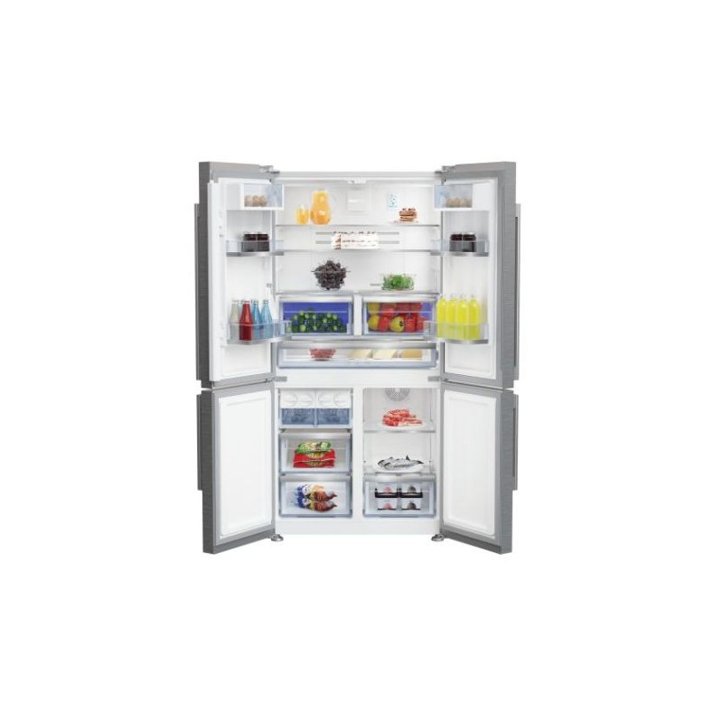 Frigorífico americano - Beko GN1416231ZXN, 541 l, No Frost, Independiente, 39 db, Inox