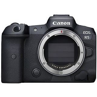 Cámara EVIL - Canon EOS R5, Cuerpo, 45 megapixel, CMOS, 8 cm, Digic X, WiFi, Vídeo 8K, Negro