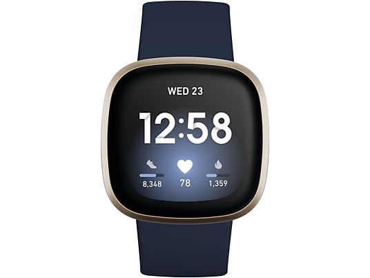 FITBIT Activity tracker Versa 3 Night Blue Soft Gold (FB511GLNV)