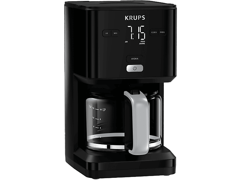 Krups KM 6008 smart'N Light Filterkaffeemaschine Schwarz