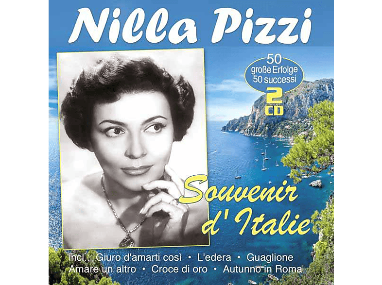 Nilla Pizzi (CD) 50 GROBE D\' - GRANDI SOUVENIR ITALIE - - - 50 SUCCESSI