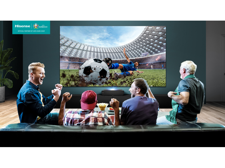 Proyector - Hisense Laser TV 100L5F-A12, UHD 4K, 100″, DPL, 2700 lm, Negro