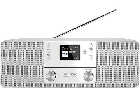 TECHNISAT DIGITRADIO 370 CD IR Internetradio, DAB+, FM, Internet Radio, DAB,  AM, Bluetooth, Weiß/Silber Internetradio in Weiß/Silber kaufen | SATURN