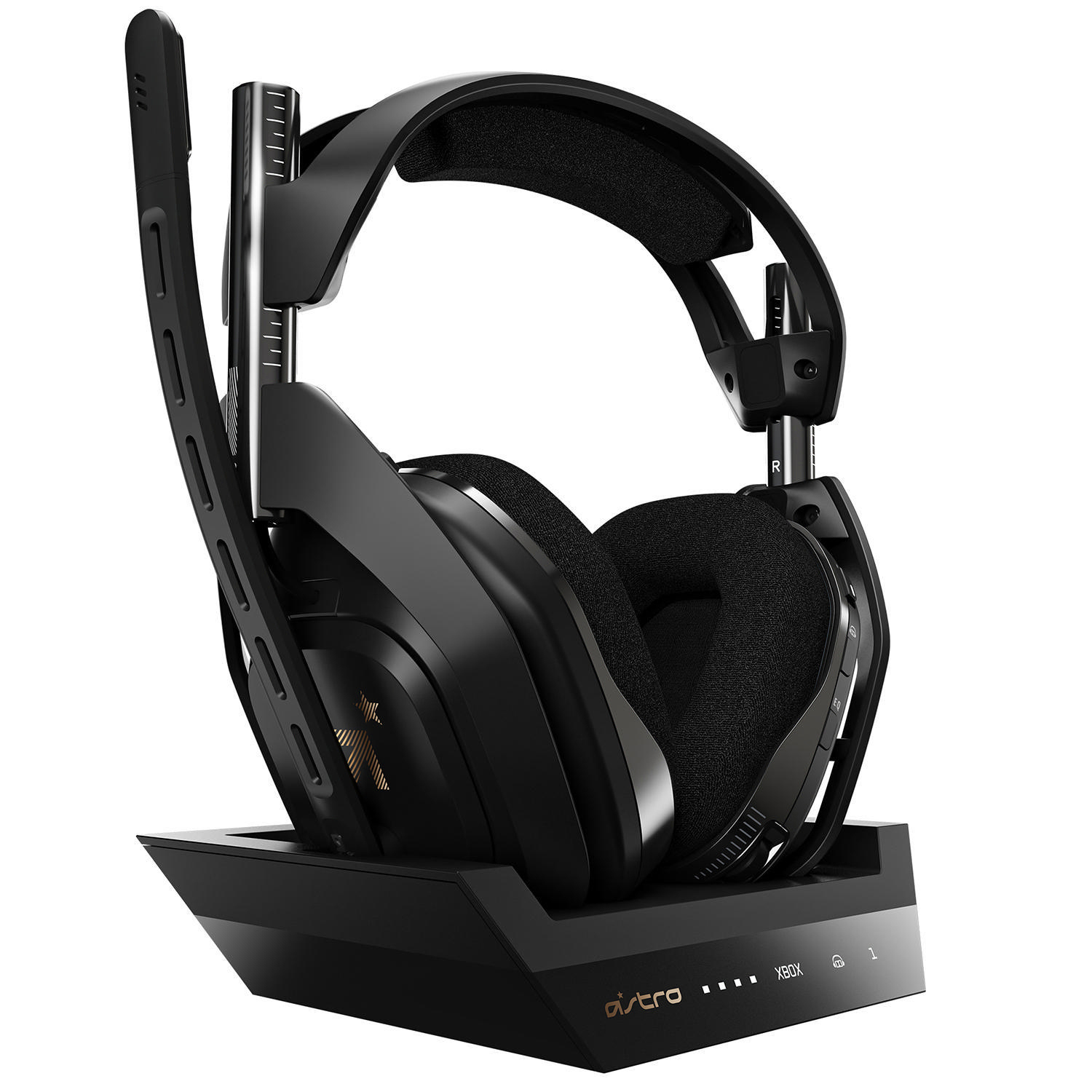 ASTRO GAMING A50 Wireless Xbox Base One, X|S, Over-ear Gaming Xbox Headset + Station Schwarz/Gold for