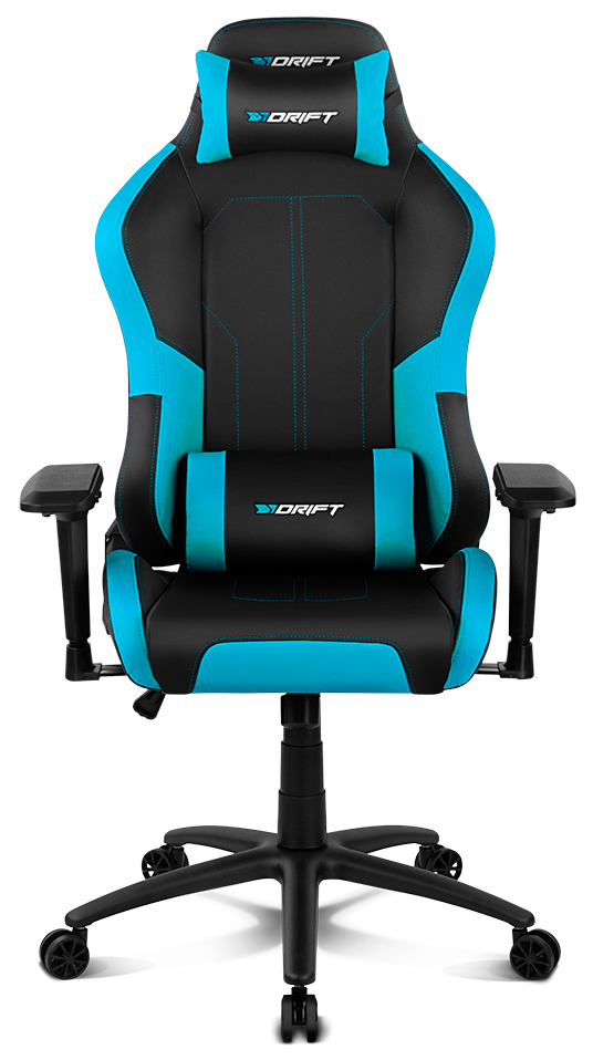 Drift Dr250 Silla gaming negraazul reposabrazos 4d cervical y lumbar reclinable giratorio negroazul dr250bl profesional polipiel ajustable piston clase 4 asiento basculable cojines