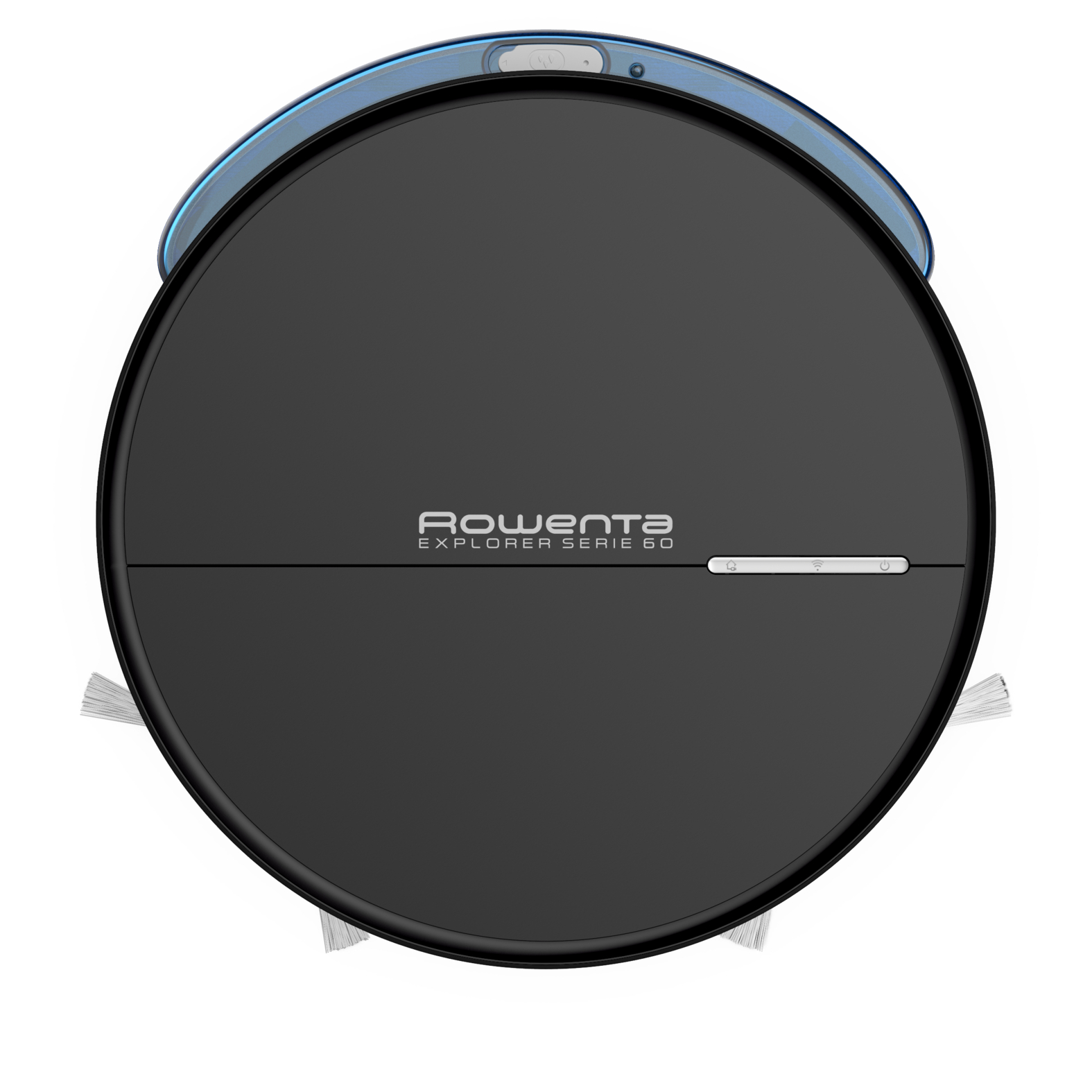 Robot aspirador - Rowenta RR7455WH, Aspira y friega a la vez, 550 W,  0.4 l, Autonomía 90 min, 65 dB, Wi-Fi, Negro