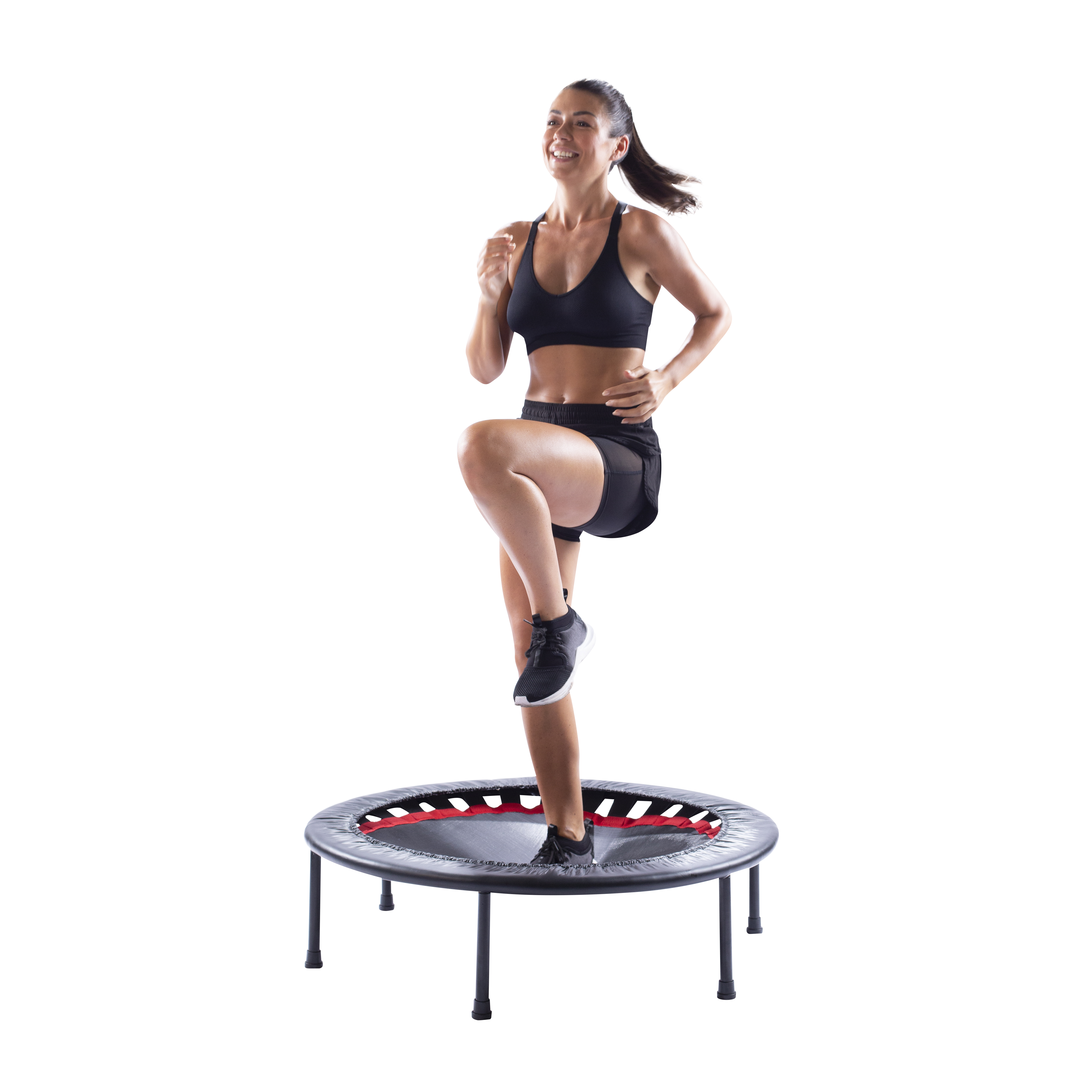 CHRISTOPEIT T 300 Trampolin, Schwarz/Rot