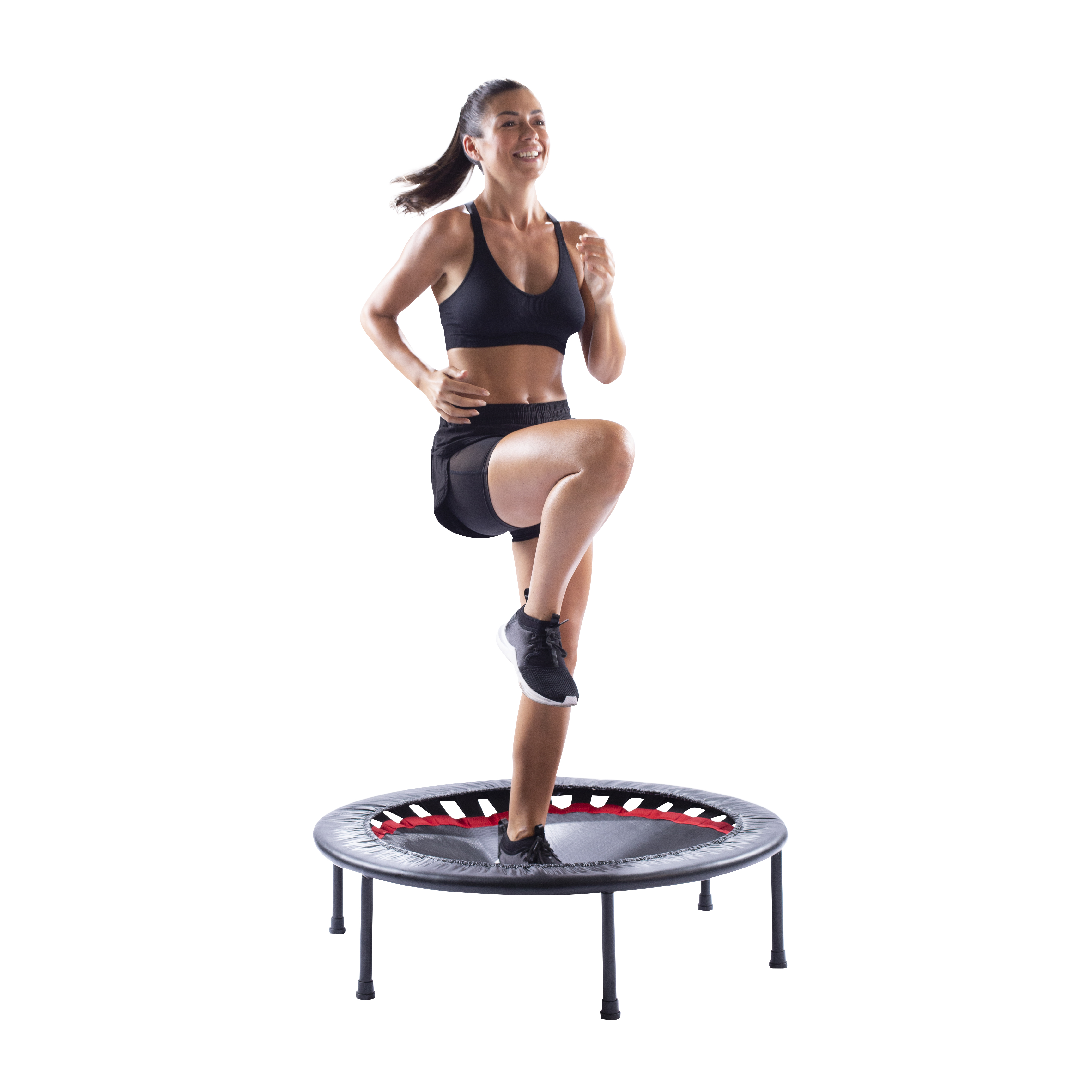 CHRISTOPEIT T 300 Trampolin, Schwarz/Rot