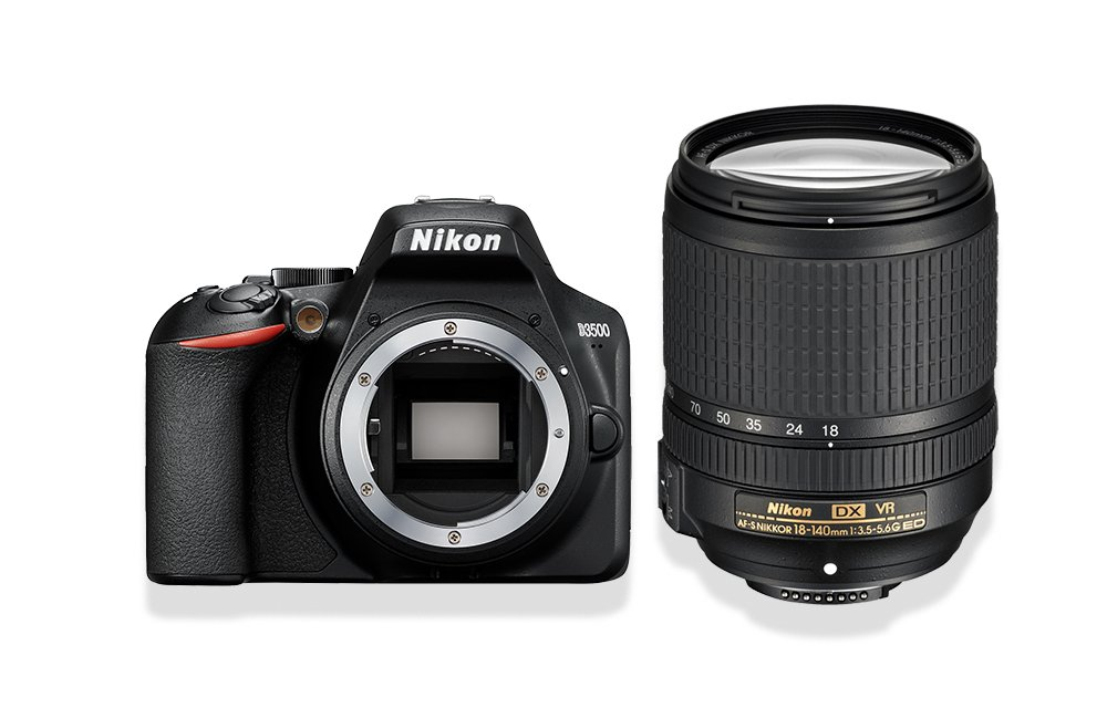 NIKON D3500+ AF S 18 140 VR Fotoğraf Makinesi Siyah