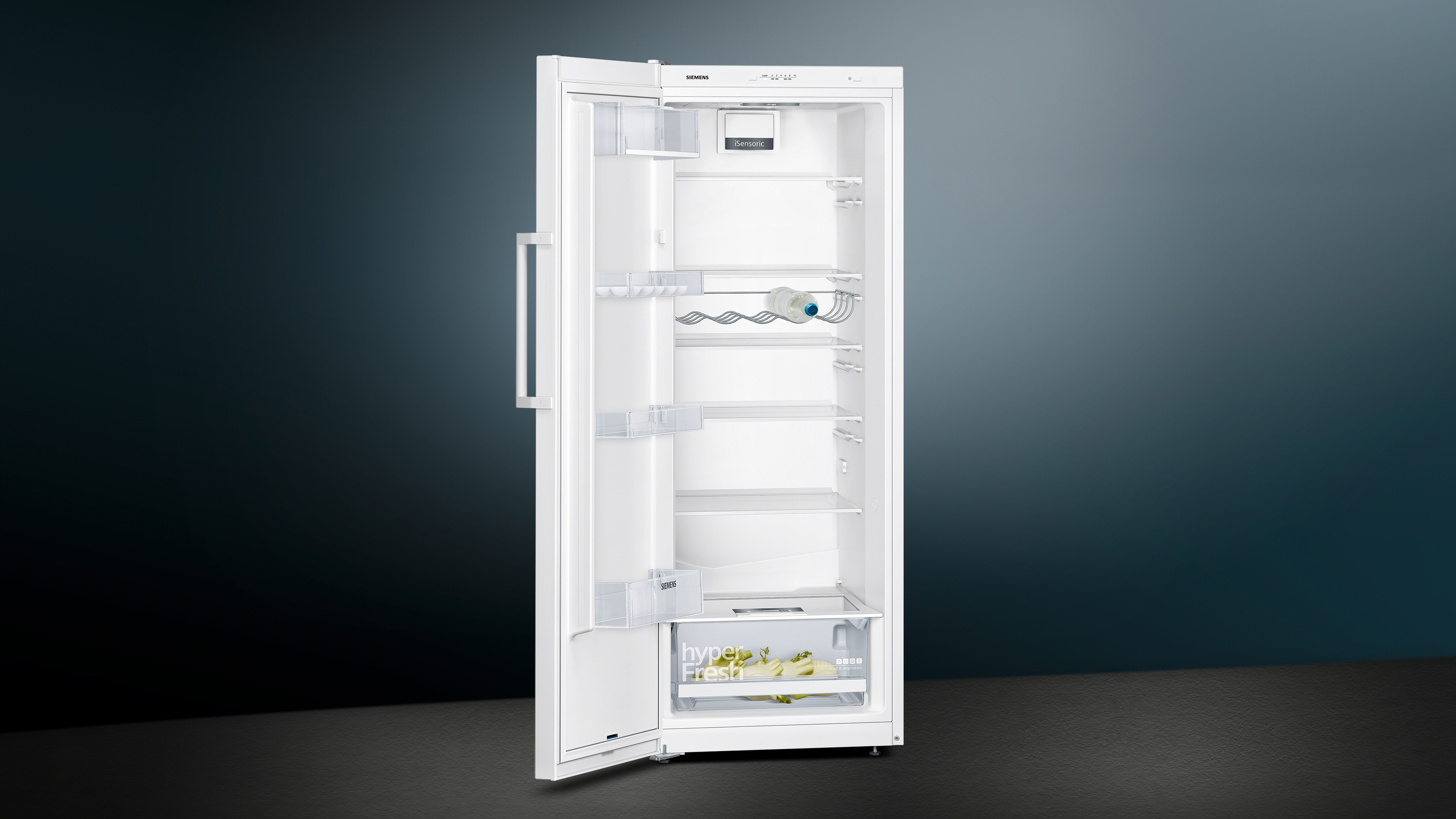 SIEMENS KS29VVWEP IQ300 Kühlschrank (290 l, E, 1610 mm hoch, Weiß)