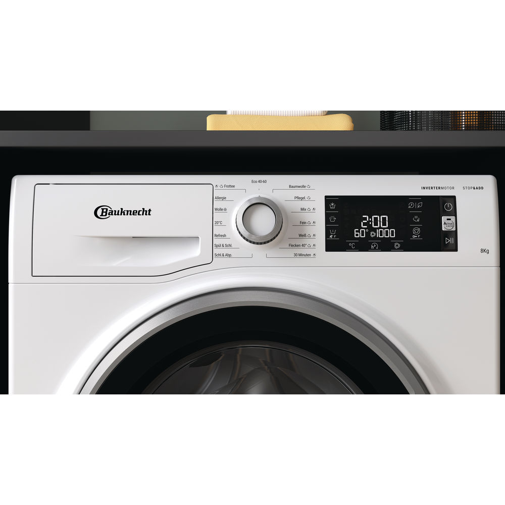 BAUKNECHT WM ELITE 816 C Waschmaschine (8 kg, 1551 U/Min., D)