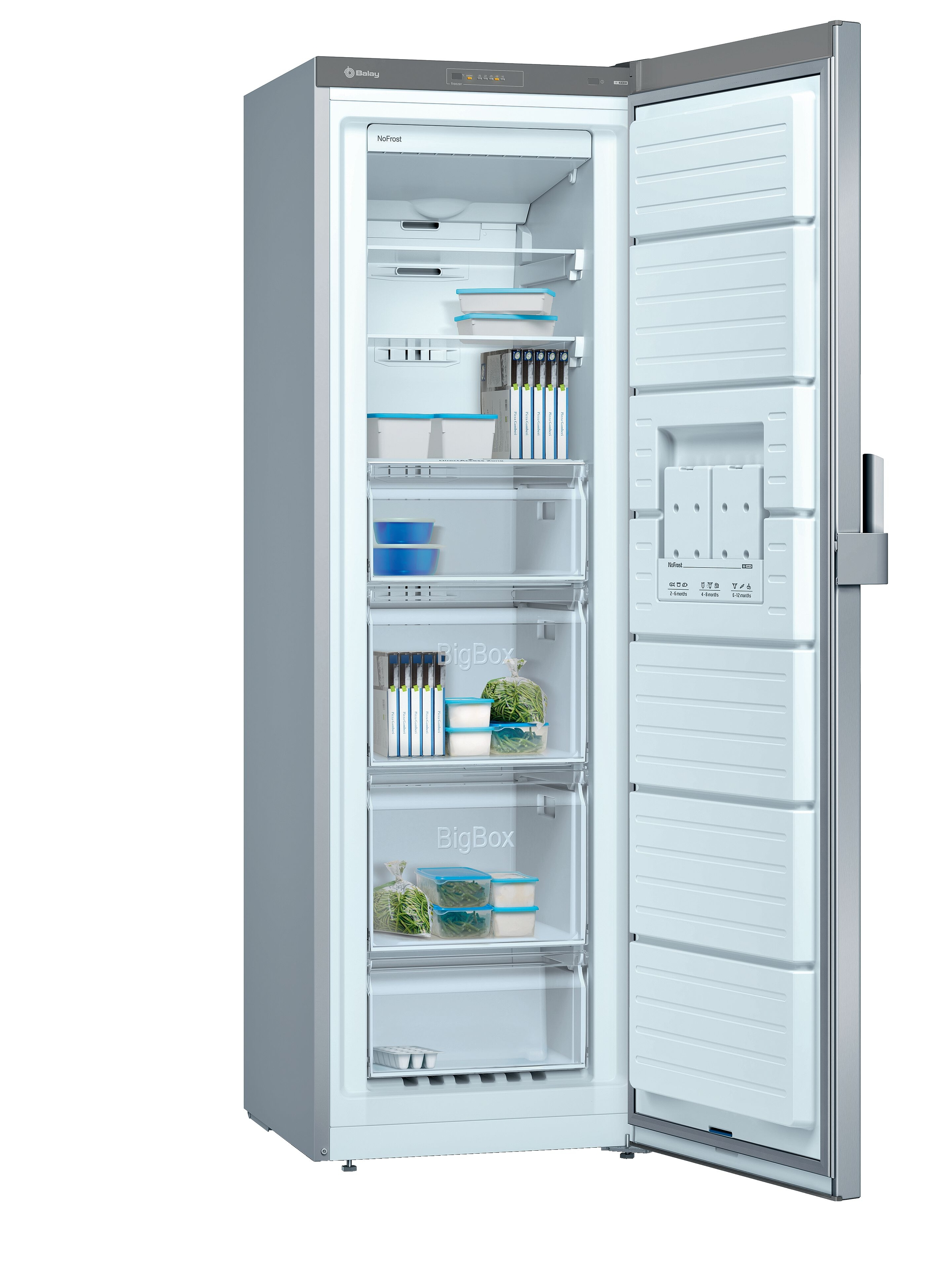 Congelador vertical - 3GFF563XE, No-Frost, 242 l, Inox