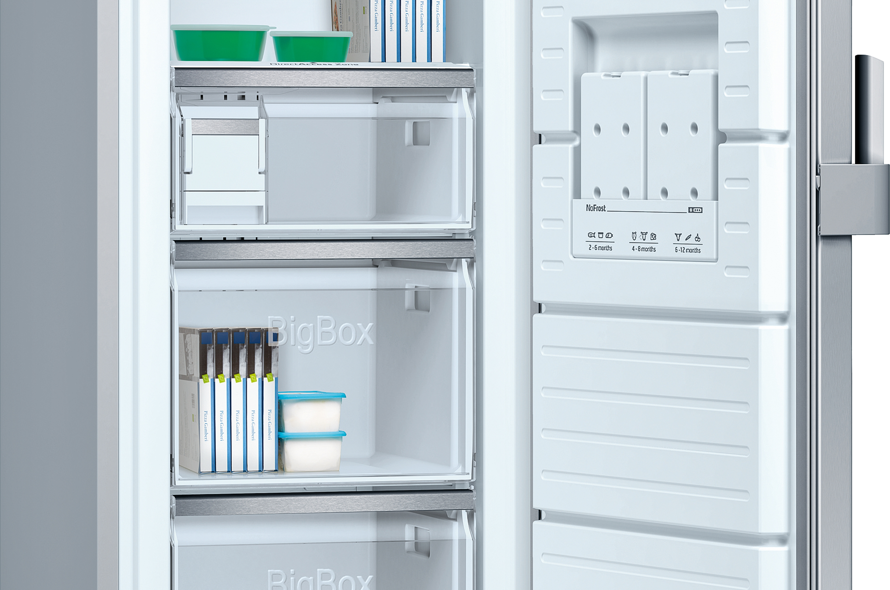 Congelador vertical - Balay 3GFF568XE, No Frost, 242 l, Inox
