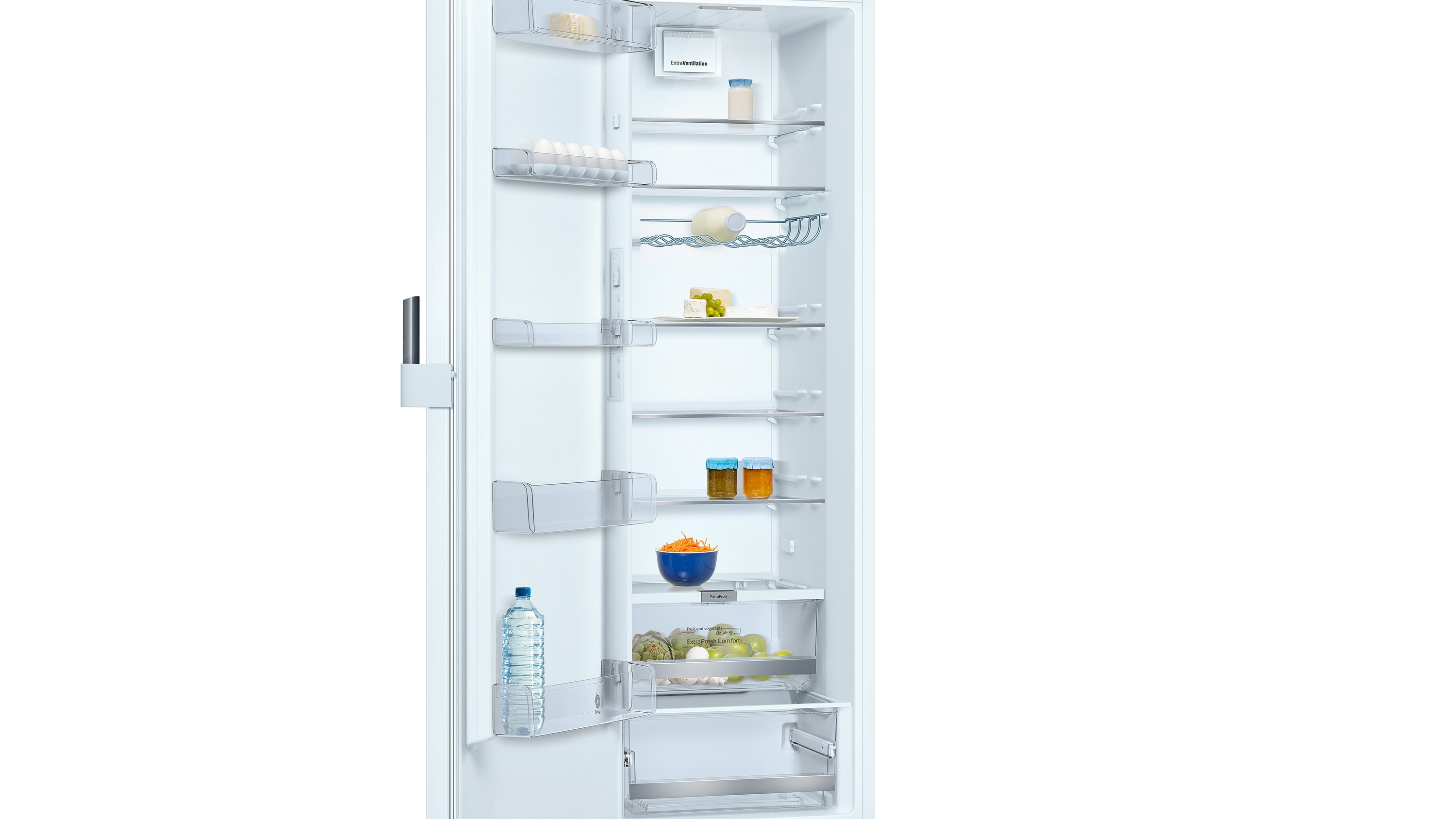 Frigorífico una puerta - Balay 3FCE568WE, 346 l, Sin Congelador, 186 cm, 39 dB, Blanco