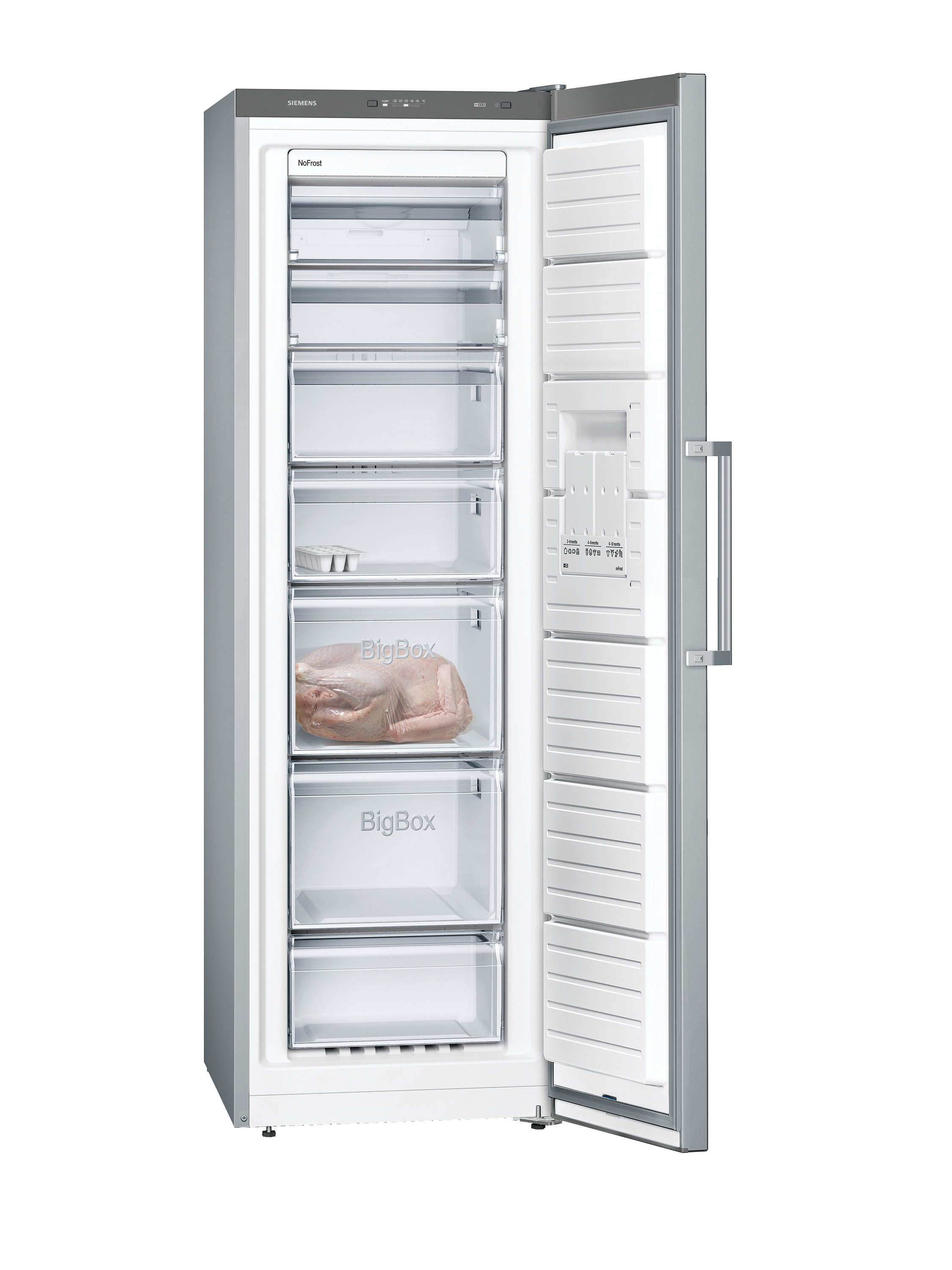 SIEMENS GS36NVIFV Gefrierschrank (F, 242 l, 1860 mm hoch, inox-antifingerprint)
