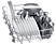 BOSCH SPU2IKW02S Underbyggd diskmaskin 45 cm - Vit