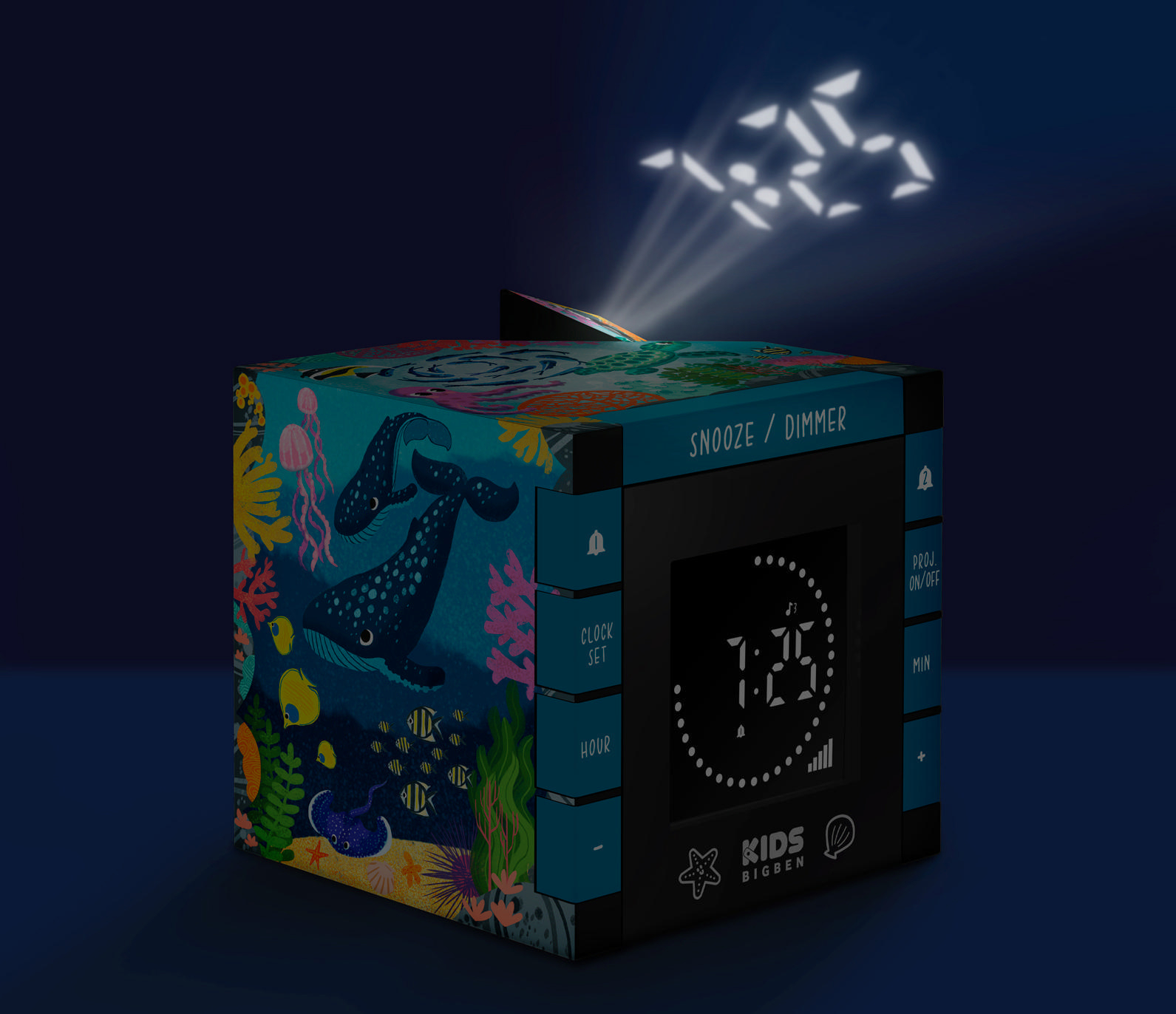 BIGBEN Kids R70 Ocean Wecker, -, Mehrfarbig
