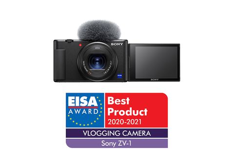 Cámara  Sony VLOG ZV-1, Video 4K, Zoom 2.7x, Bluetooth, Micrófono, Negro
