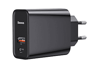 BASEUS Speed PPS C+U 30W Hızlı Şarj Cihazı Siyah