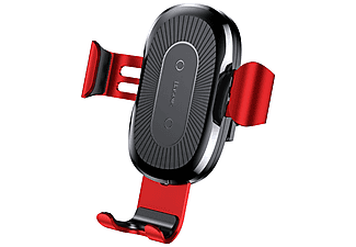 BASEUS Gravity Araç İçi Telefon Tutucu Kablosuz Şarj Cihazı Kırmızı