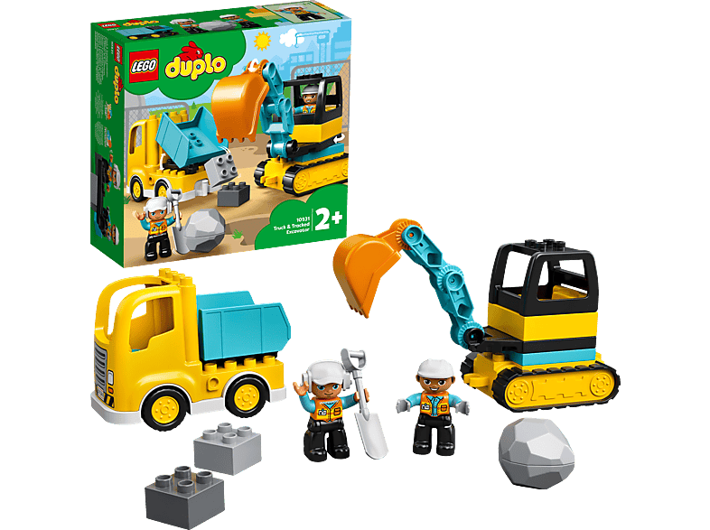 LEGO 10931 Bagger und Laster Bausatz, Mehrfarbig