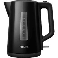 PHILIPS HD9318/20 Wasserkocher aus Kunststoff Series 3000, 1.7l,  Schwarz