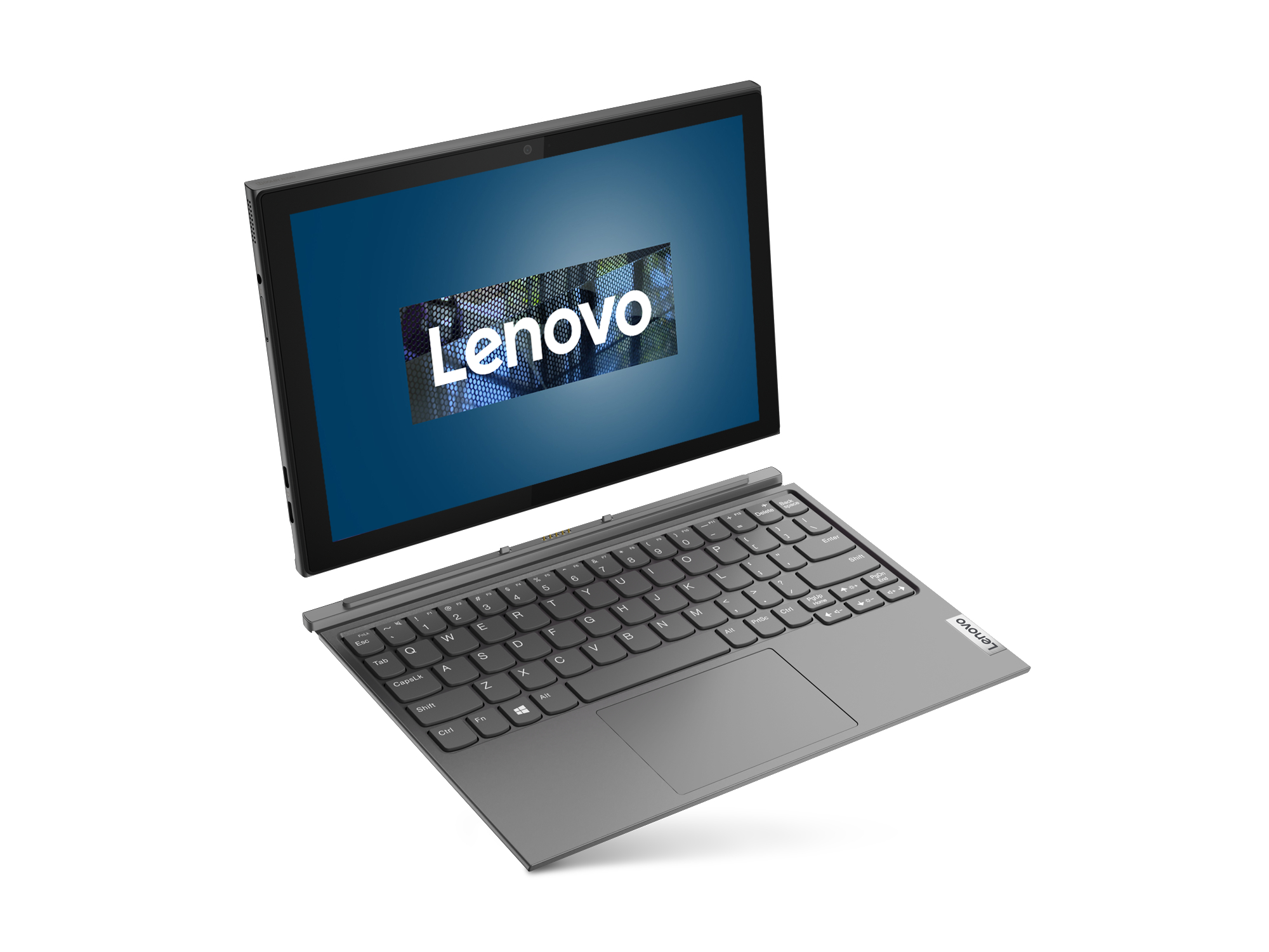 LENOVO IdeaPad Duet Display GB Windows GB RAM, 600, 64 3i, Convertible, Zoll Graphitgrau Celeron® S-Modus Home eMMC, Touchscreen, Intel®, 10 10,3 UHD 4 (64 Intel® Bit) mit Prozessor
