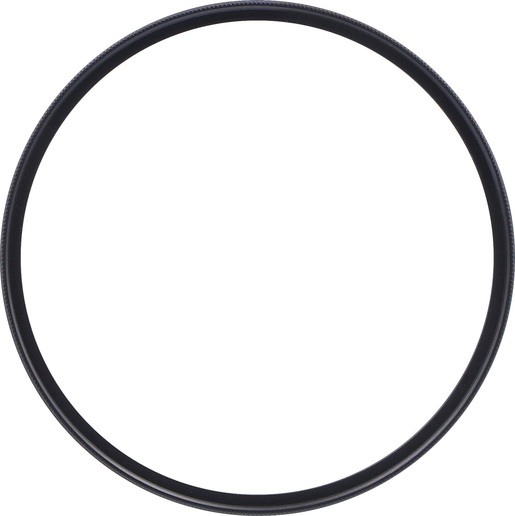 Schwarzer Gummiring auf weißem Hintergrund. Der Ring ist ein perfekter Kreis.