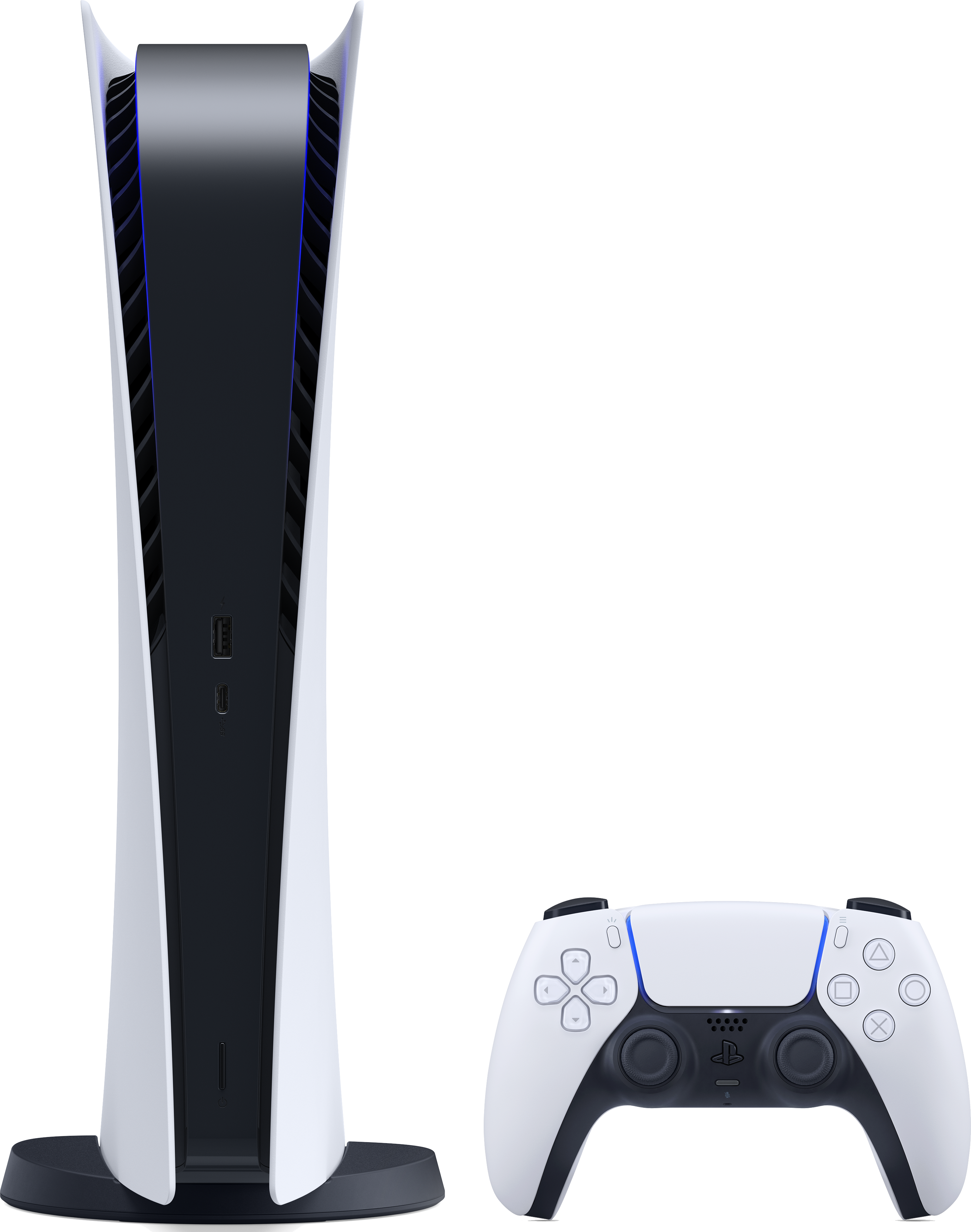 SONY PlayStation®5-Digital + 2 DualSense™ Wireless-Controller + Medienfernbedienung