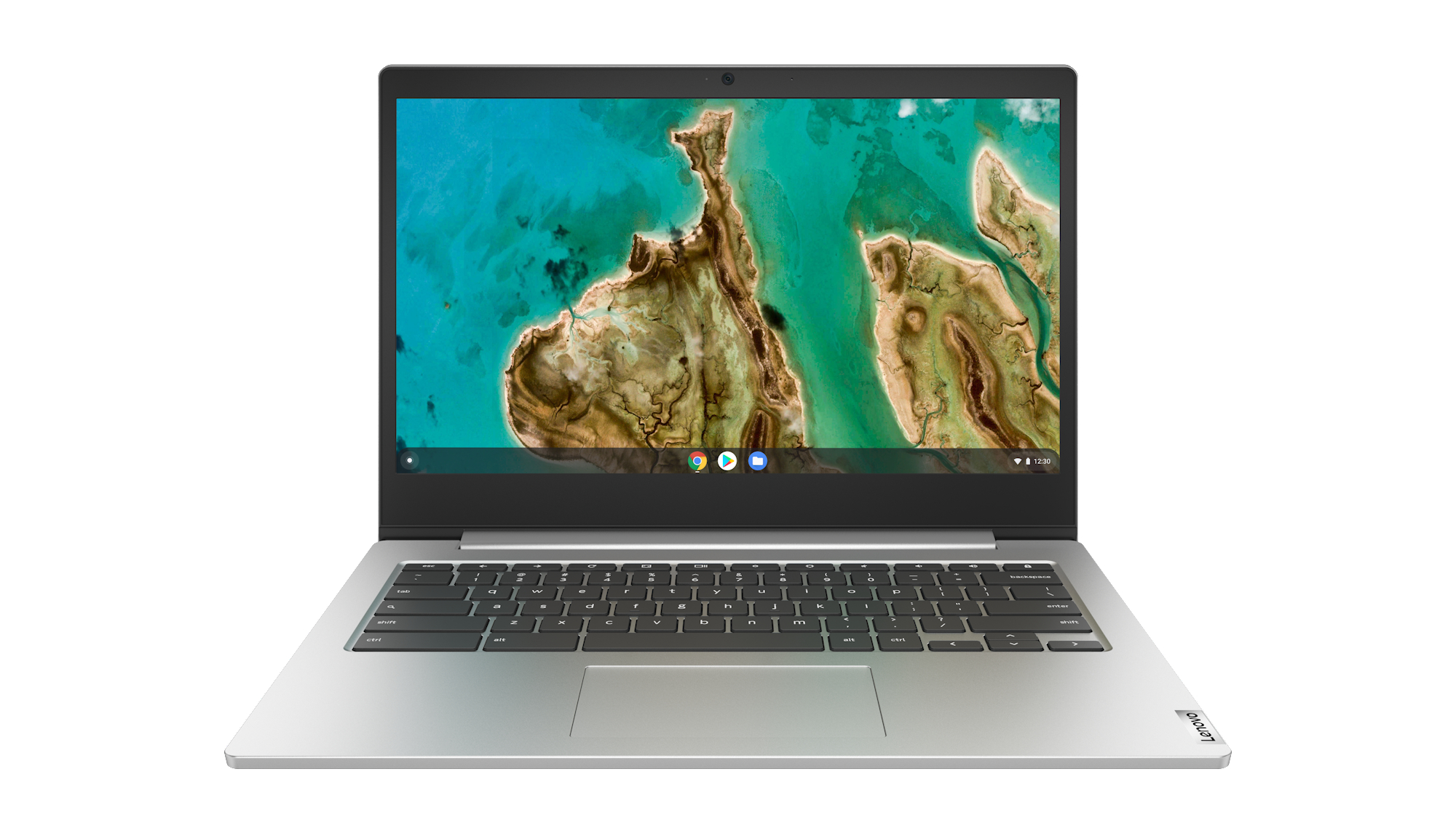 Chrome Intel®, Google GB Display, N4020 RAM, 64 600, Zoll Prozessor, UHD 4 mit Platinsilber eMMC, Intel® 14 IdeaPad LENOVO 3, GB Chromebook, OS