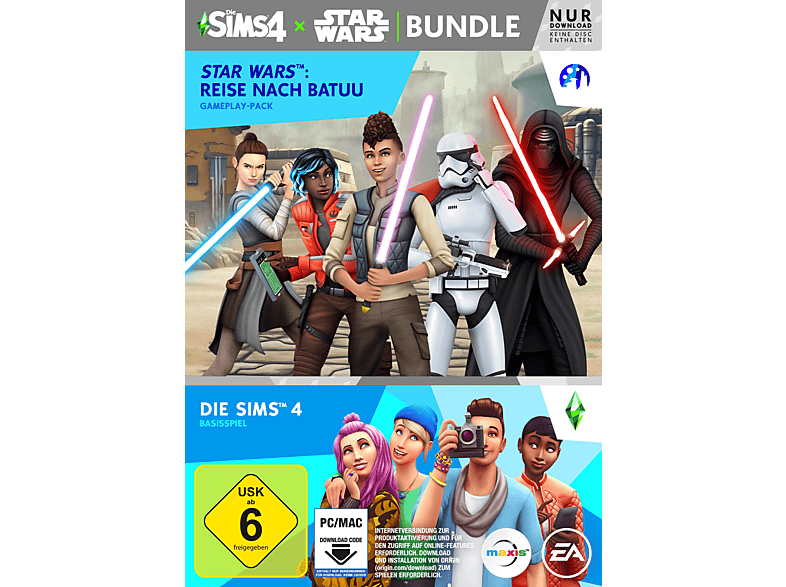 Die Sims 4 + Star Wars Reise nach Batuu Bundle (Code in der Box