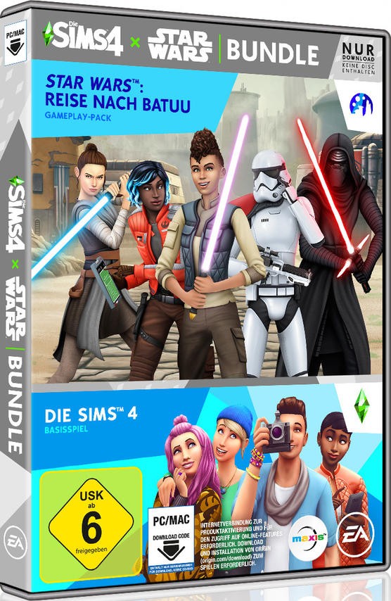 Die Sims 4 + Batuu (Code in nach Bundle - - Box) Star der Wars: [PC] Reise